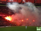 Einsatz von Bengalos in Wolfsburg Ⓒflickr: Supporters Wolfsburg